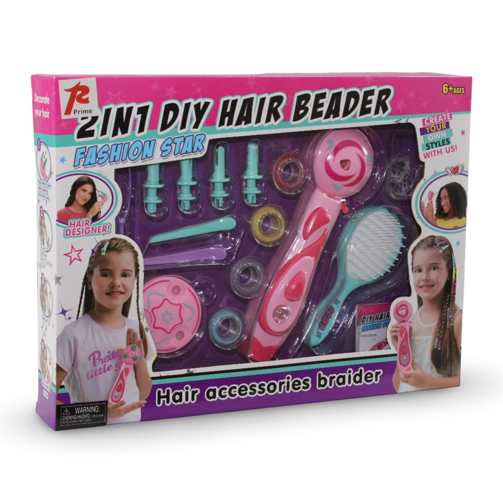 2-in-1 DIY Hair Beader Fashion Star - Toys - OKO