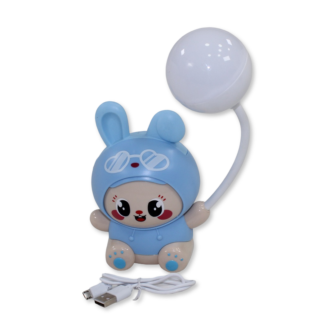 Prime Rechargeable Table Lamp – Baby Blue with Cartoon Frog Design - Assortments