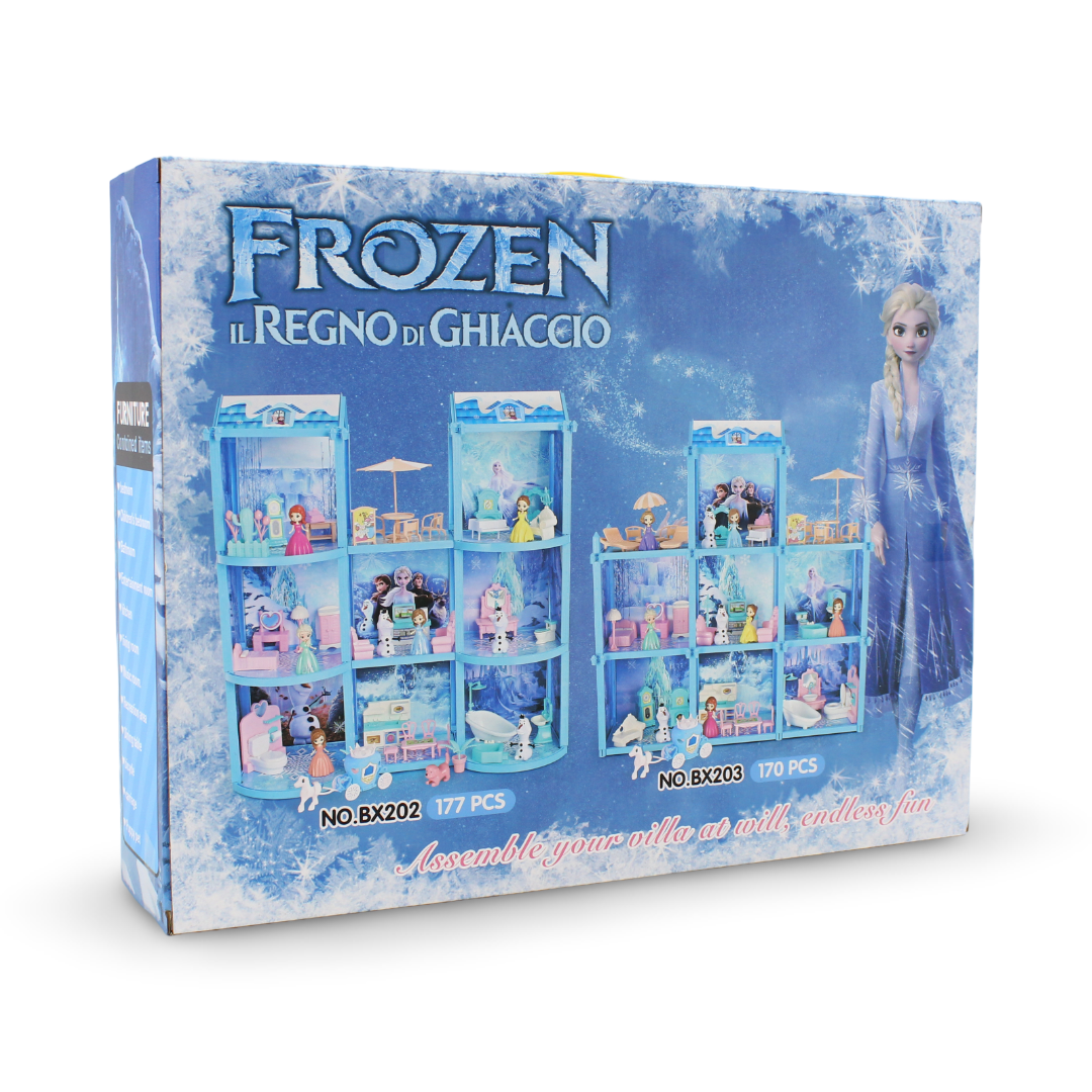 Frozen Villa Dollhouse Playset – 170 Pcs