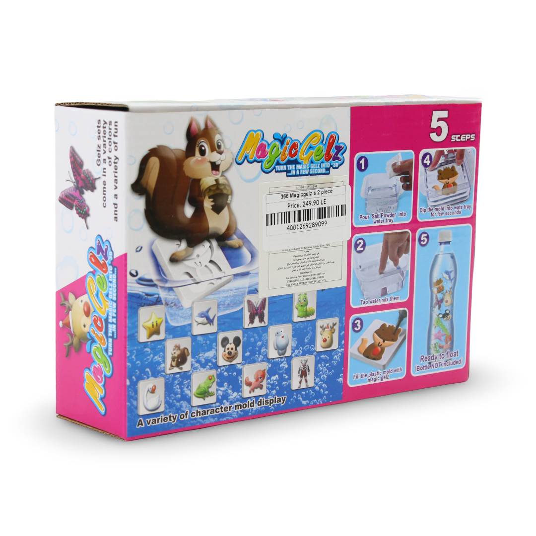 Magic Gelz Water Animals DIY Mold Kit Squishy Figures