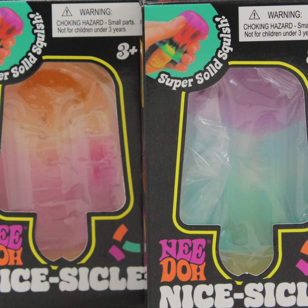 NeeDoh Nice-Sicle Popsicle Squishy Sensory Toy – Assorted Colors