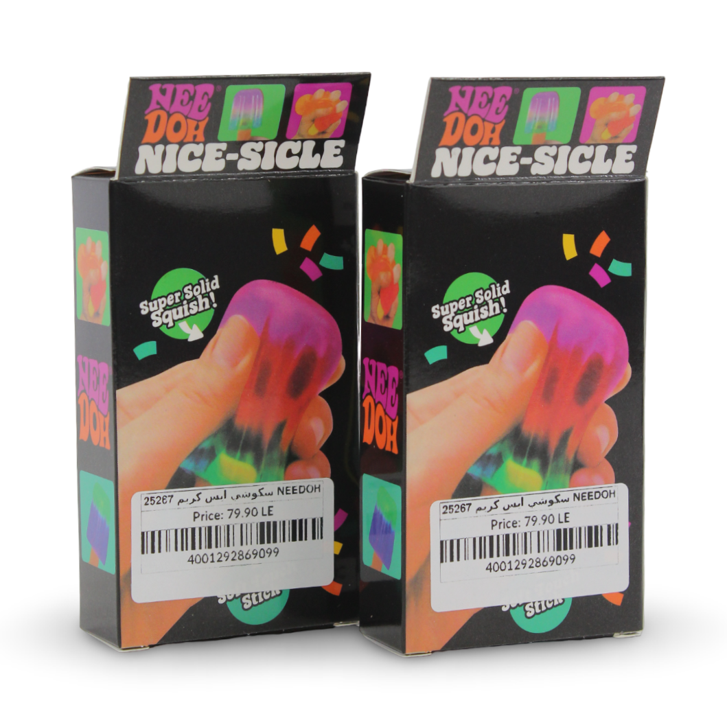 NeeDoh Nice-Sicle Popsicle Squishy Sensory Toy – Assorted Colors