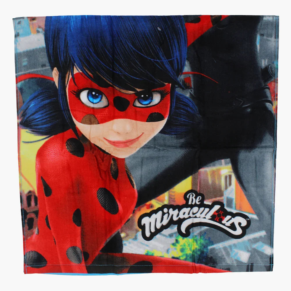 Girls Beach Towel – Multicolored with Miraculous Ladybug Print (60x120 cm)
