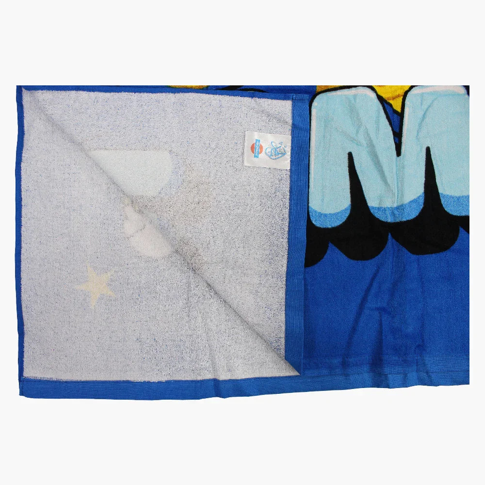 Boys Beach Towel – Blue with Mickey Mouse Print (70×140 cm)