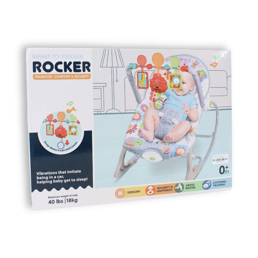 Infant-to-Toddler Rocker (Baby Bouncer & Rocking Chair) – Grey