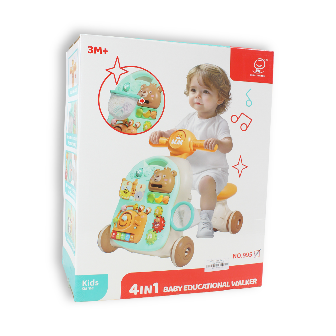 Baby Educational 4-in-1 Walker and Activity Center