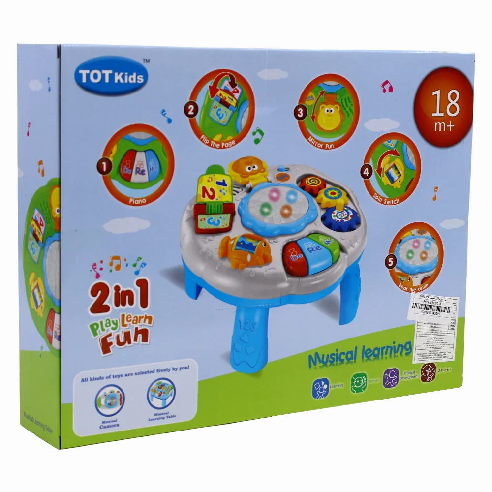 2-in-1 – Play & Learn Fun Activity Table