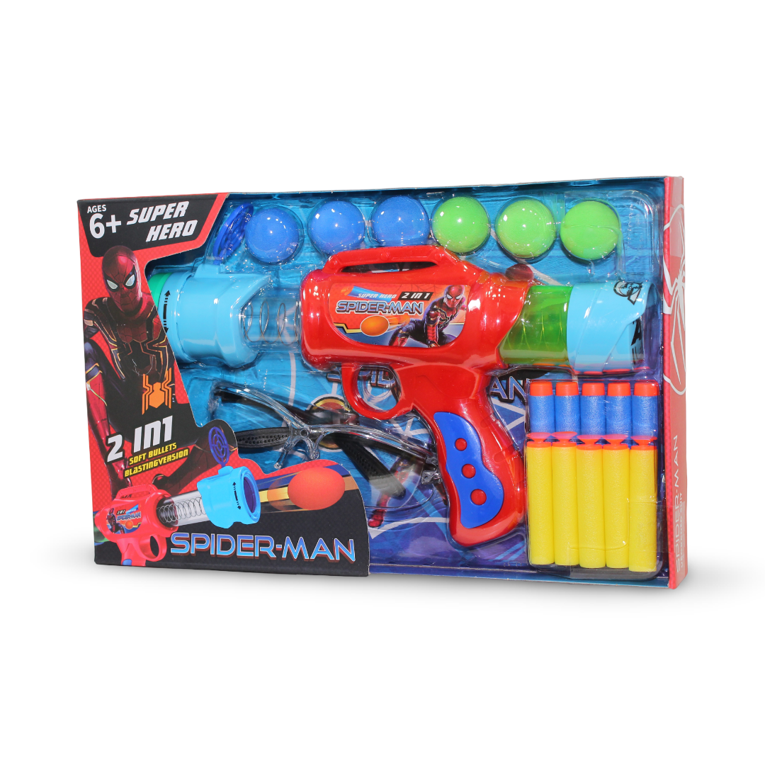 Spider-Man 2-in-1 Toy Blaster Set - Toys - OKO