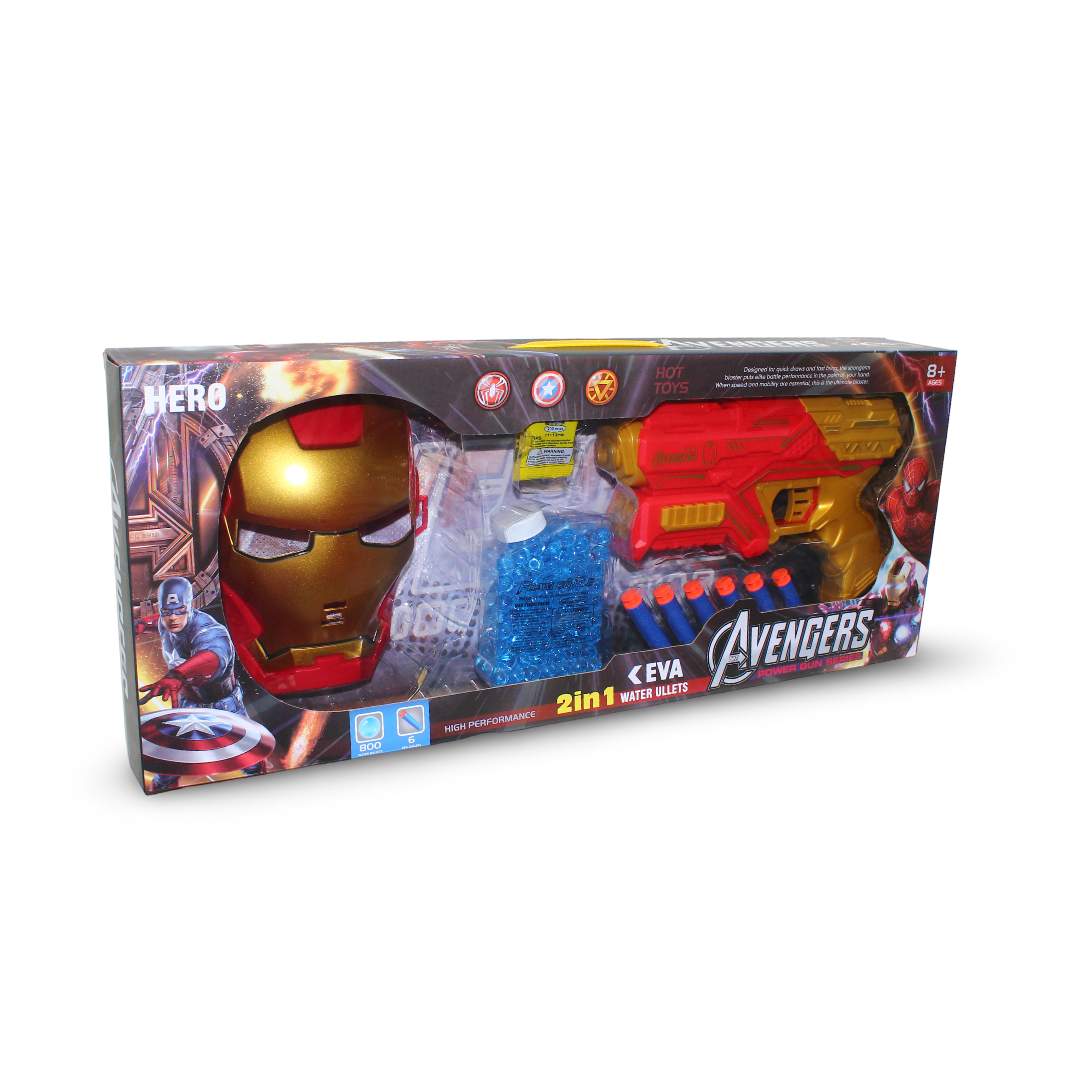 Iron Man 2-in-1 Hero Playset (Gun & Mask) - Toys - OKO
