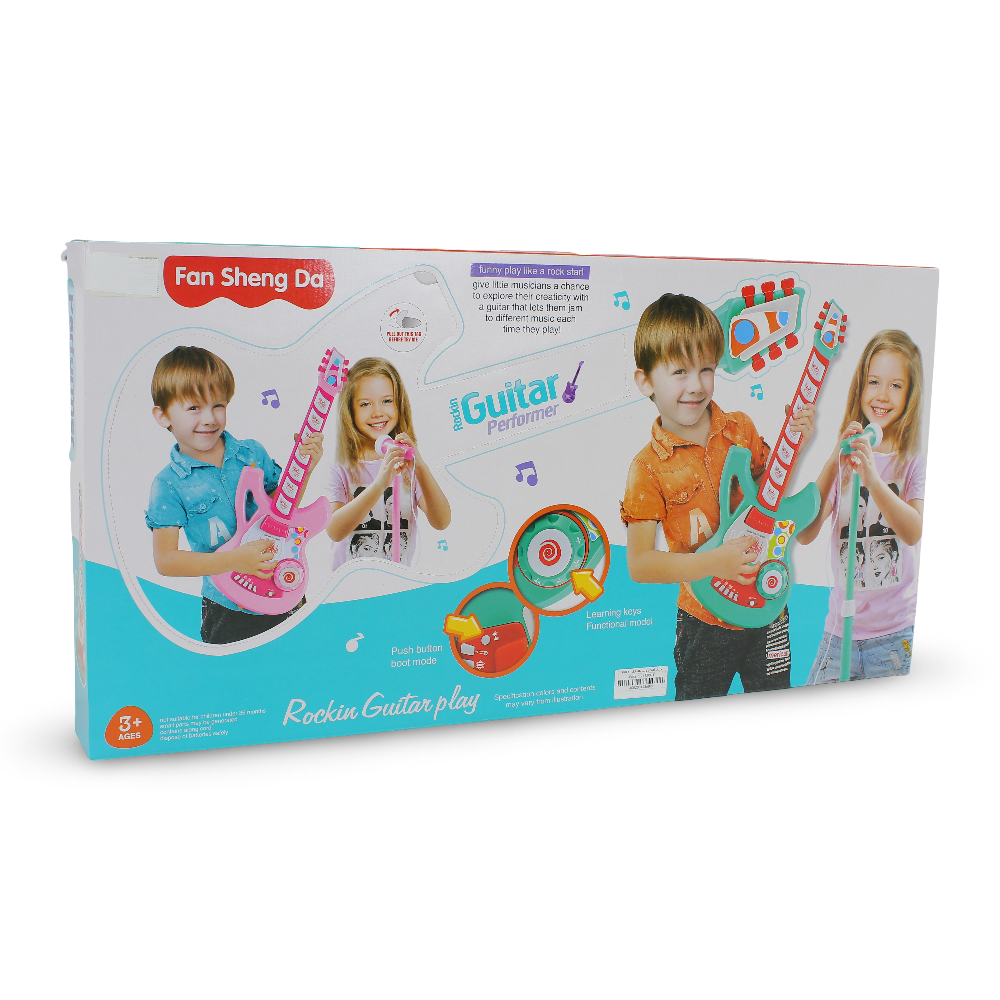 Rockin' Guitar Musical Toy with Mic – Green - Toys - OKO