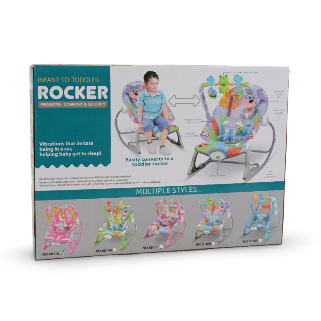 Tiibaby Infant-to-Toddler Rocker – Baby Blue