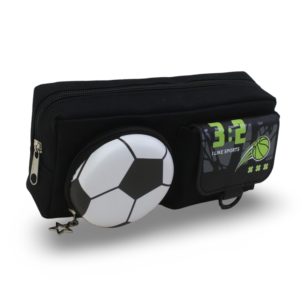 3D Football Pencil Case – Black - School - Andalusia