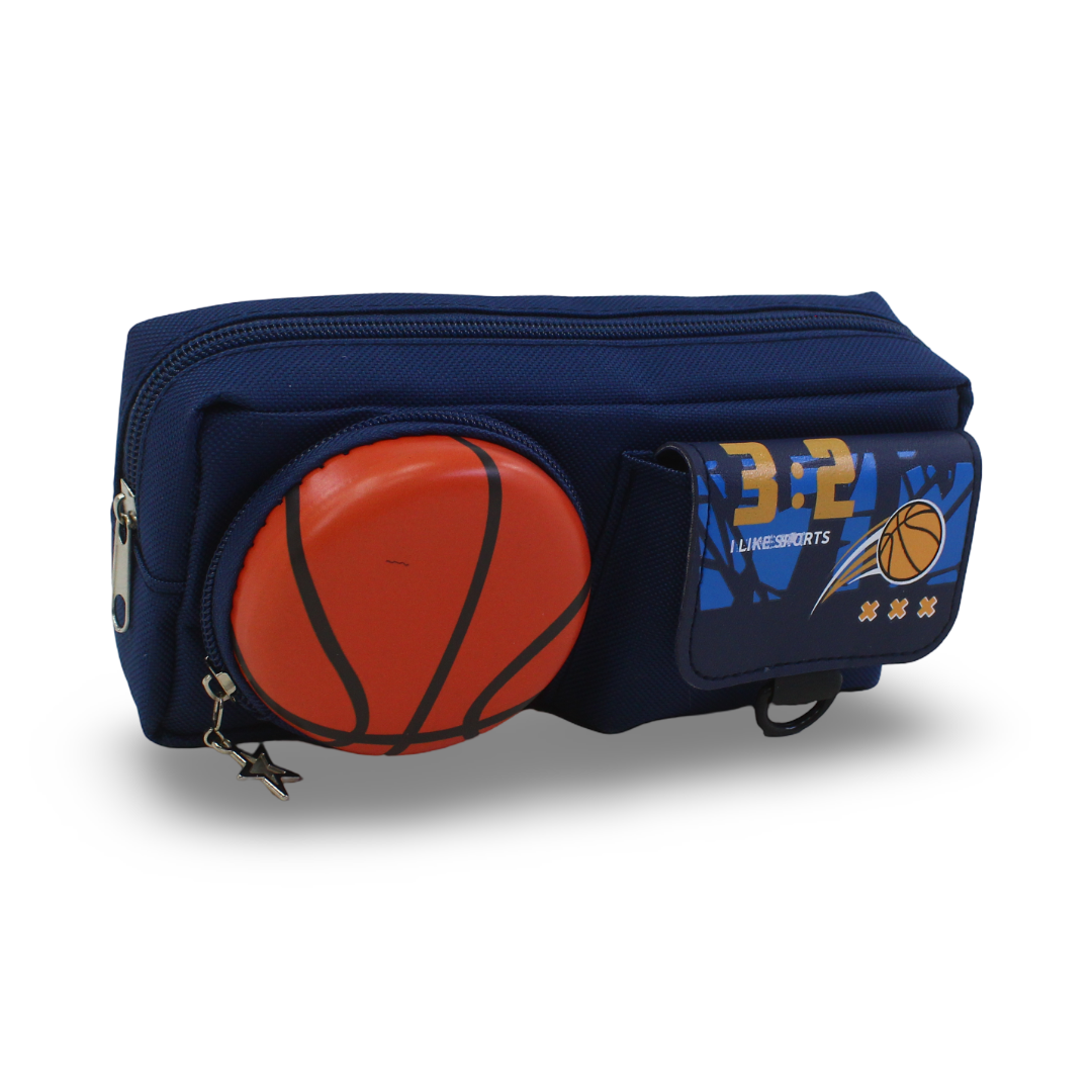 3D Basketball Pencil Case – Navy - School - Andalusia