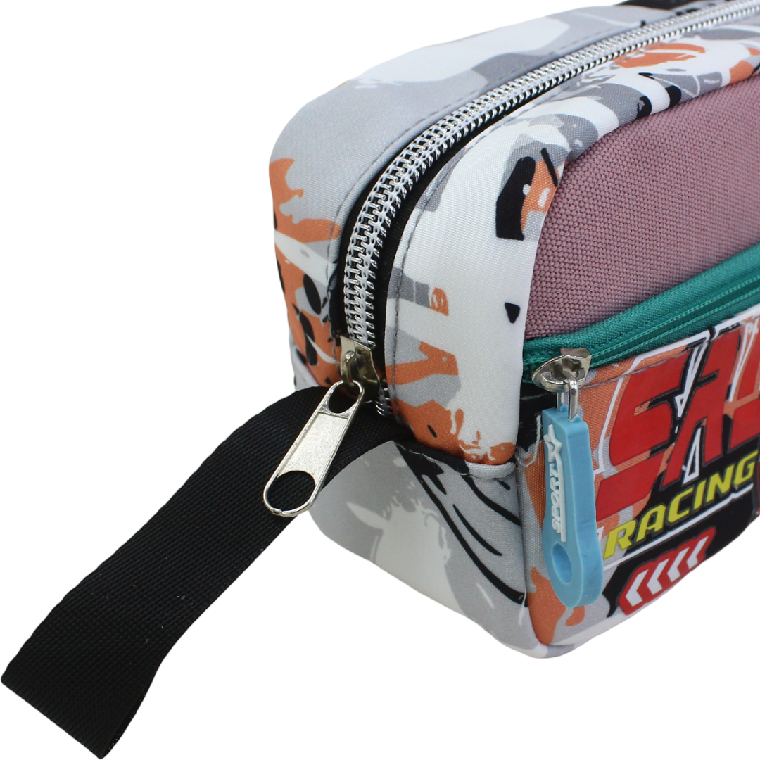 Racing Car Pencil Case – Dusty Pink
