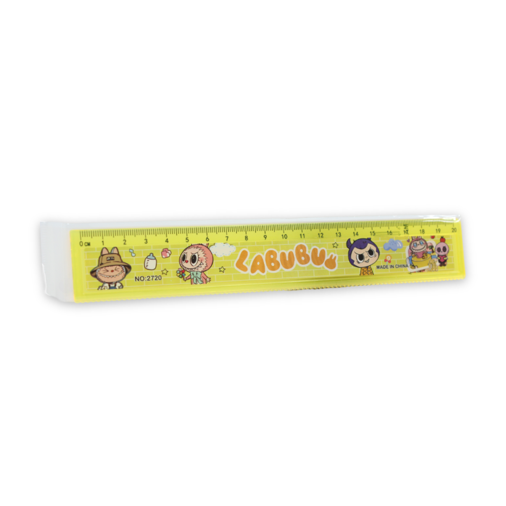 Labubu Ruler 20cm – Yellow - School - Andlosya Group