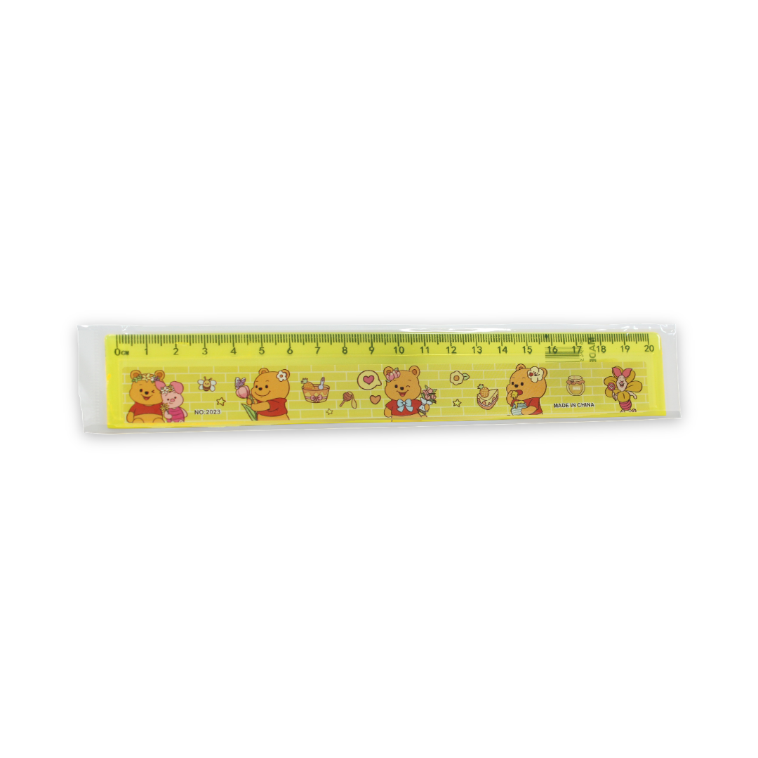 Pooh Ruler 20cm – Yellow - School - Andlosya Group