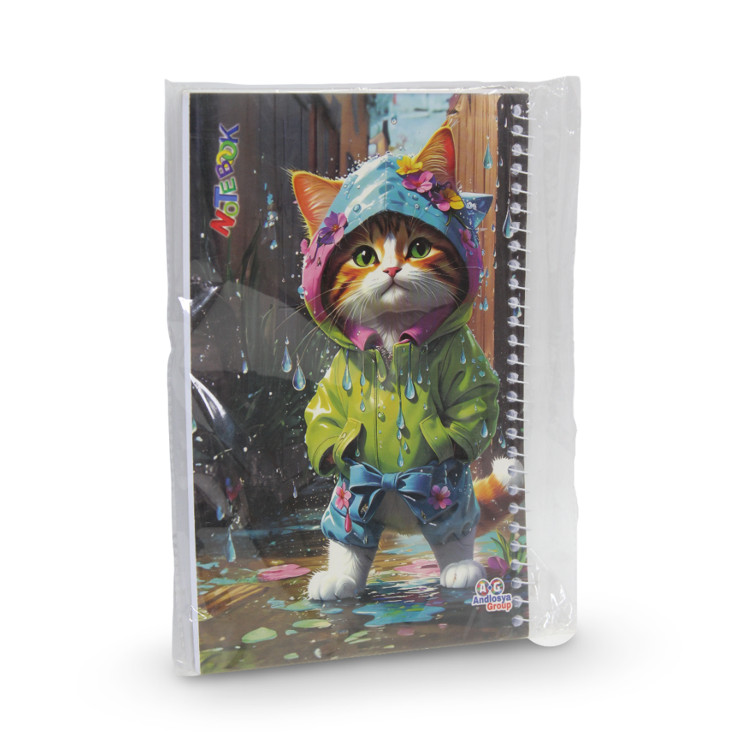 Cat Notebook – 100 Pages - School - Andlosya Group
