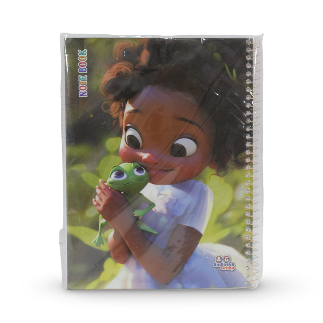 Princesse with Frog Notebook – 80 Pages - School - Andlosya Group