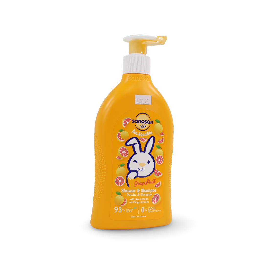 Sanosan Kids Grapefruit 2-in-1 Shower & Shampoo 400ml