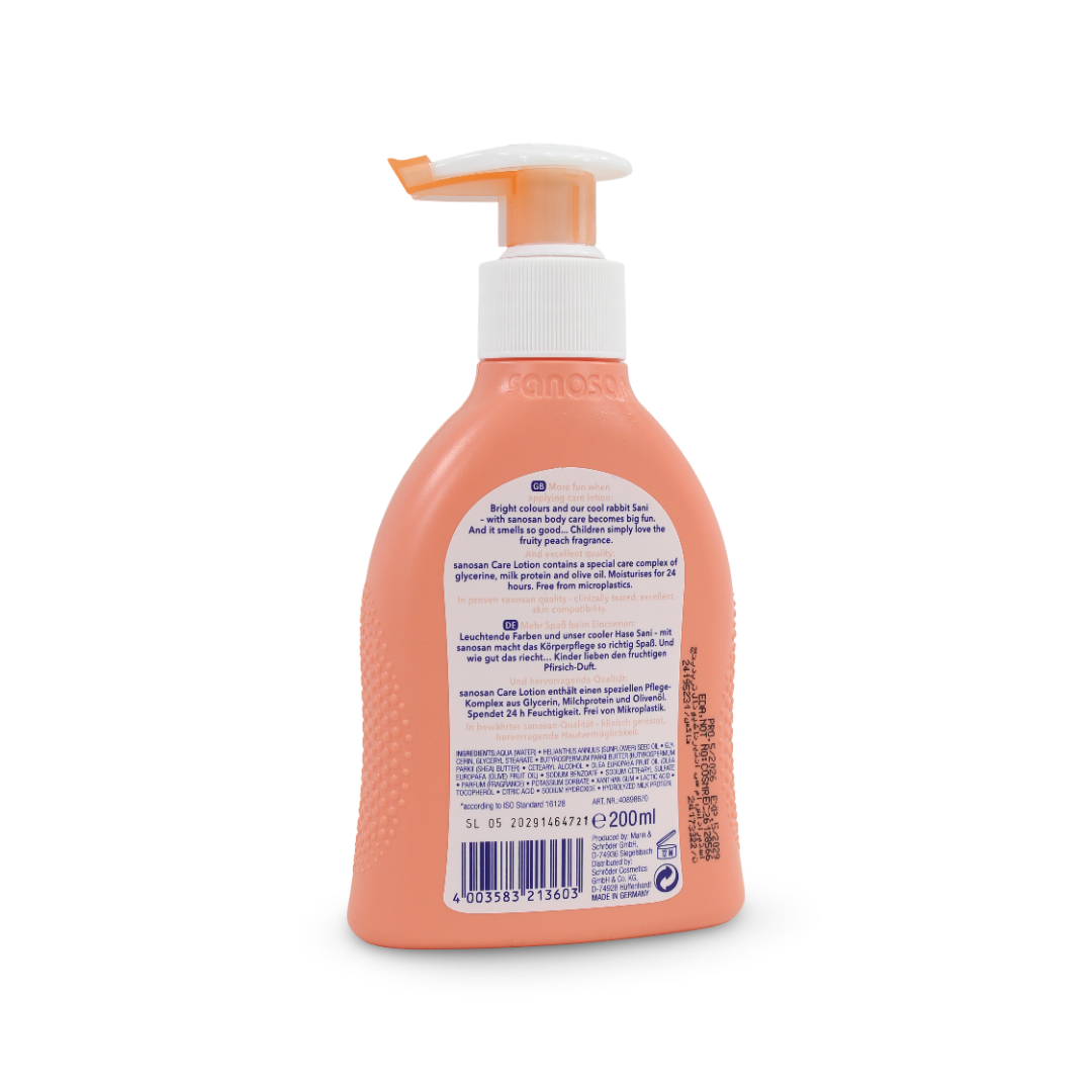 Sanosan Kids Care Lotion Peach 200ml