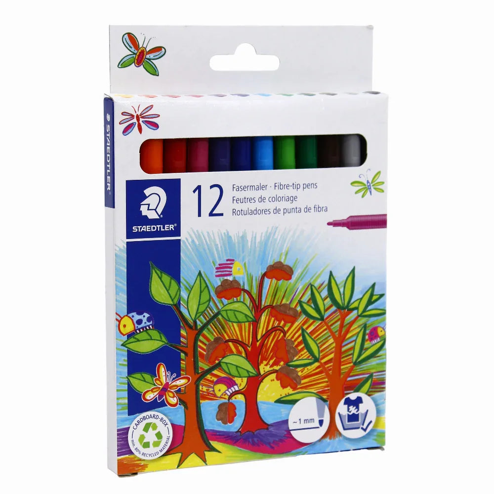 Staedtler Felt Tip Pens – 12 Colors
