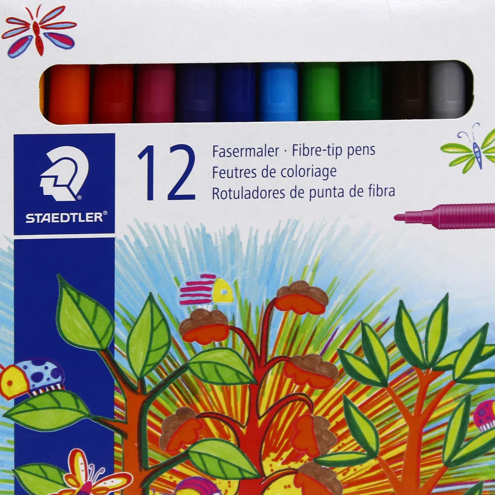 Staedtler Felt Tip Pens – 12 Colors