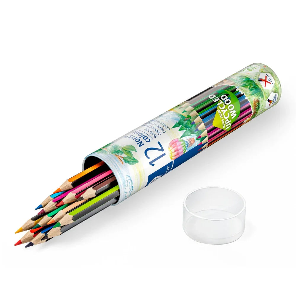 Staedtler Noris Wooden Colored Pencils in Metal Box – 12 Colors