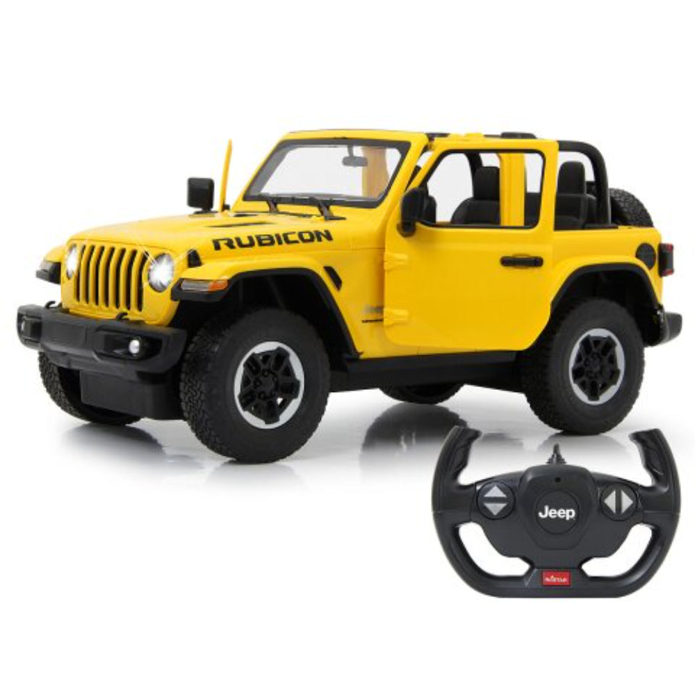 Rastar 1:14 Scale RC Jeep Wrangler Rubicon – Yellow
