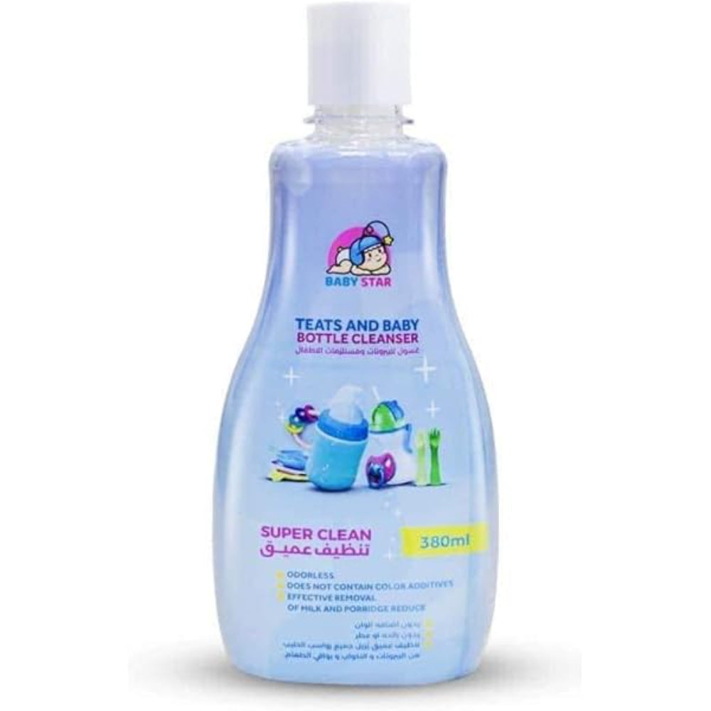 Baby Star Bottle and Teats Cleanser 380 ml - Baby Essentials