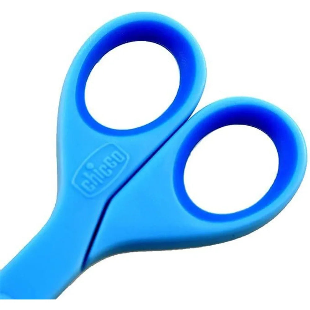 Chicco Baby Moments Round Tip Baby Nail Scissors 0m+ Blue 1 Pc