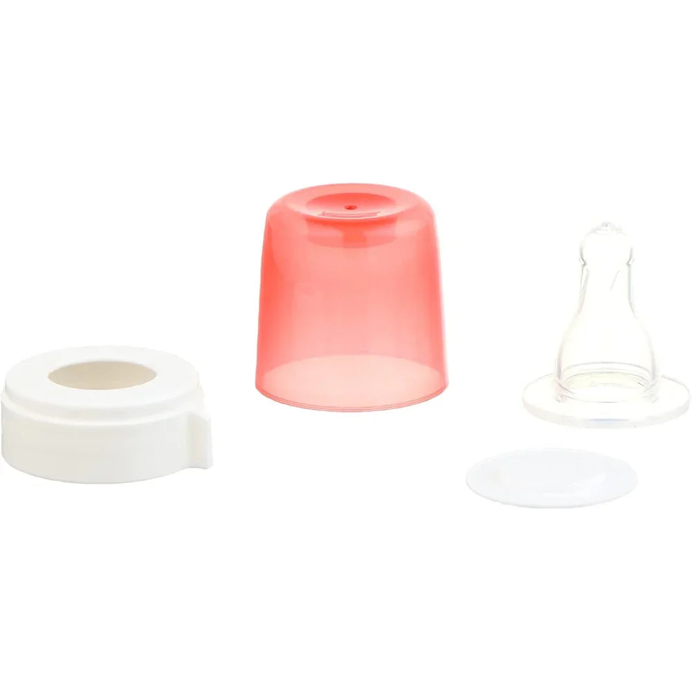 Canpol Babies Glass Feeding Bottle with Silicone Nipple 120ml – Pink