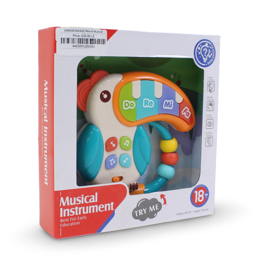 Huanger Parrot Musical Rattle & Teether