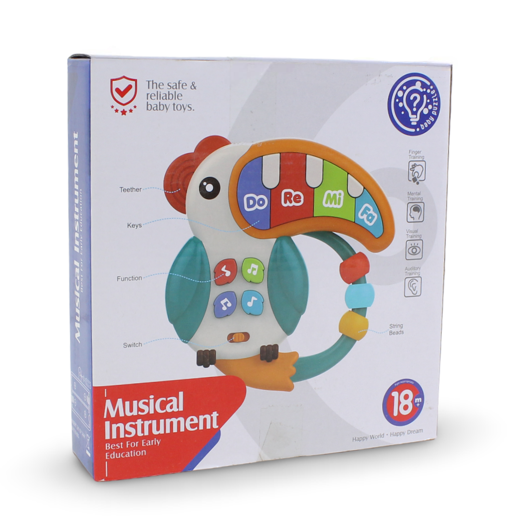 Huanger Parrot Musical Rattle & Teether
