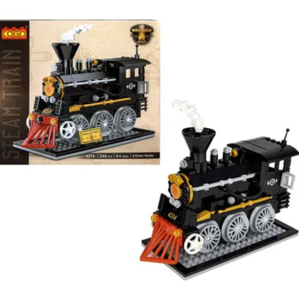 Cogo Steam Train Building Blocks Set – 246 Pcs - Toys