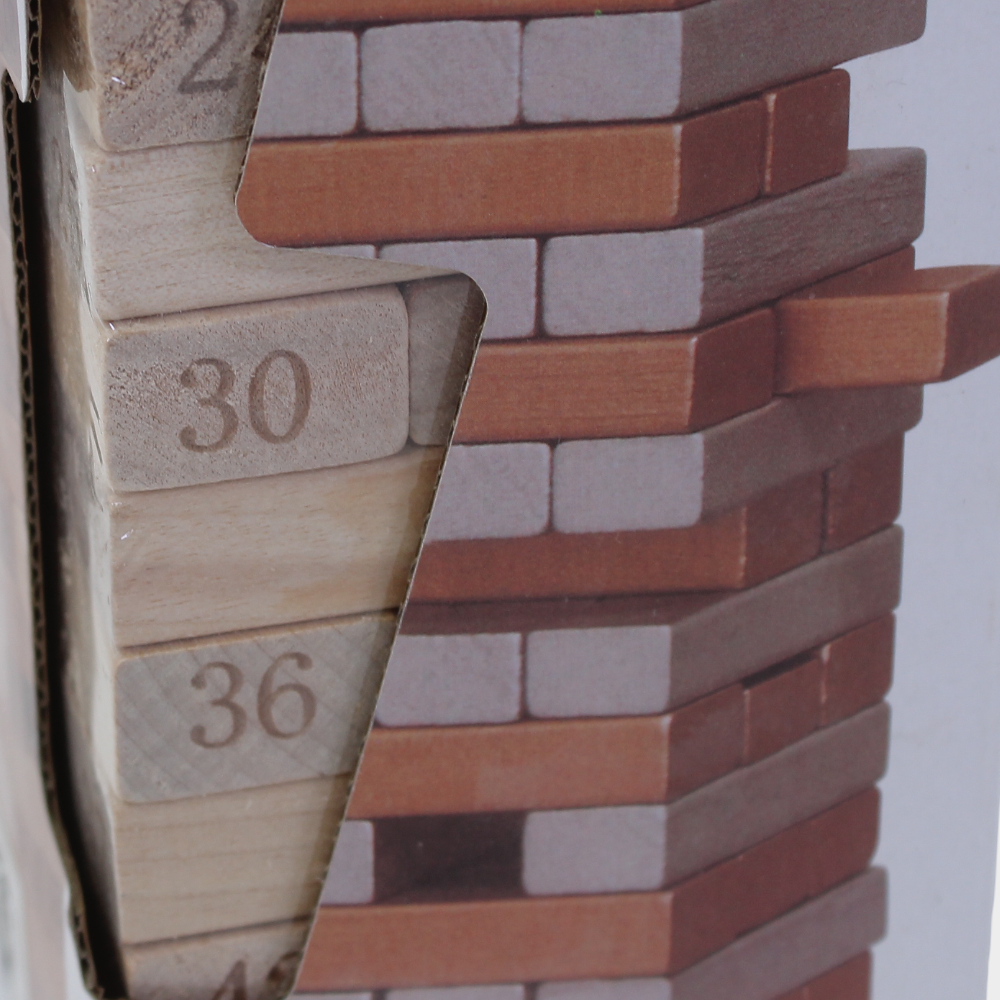 Wooden Stacking Blocks – 54 Pcs