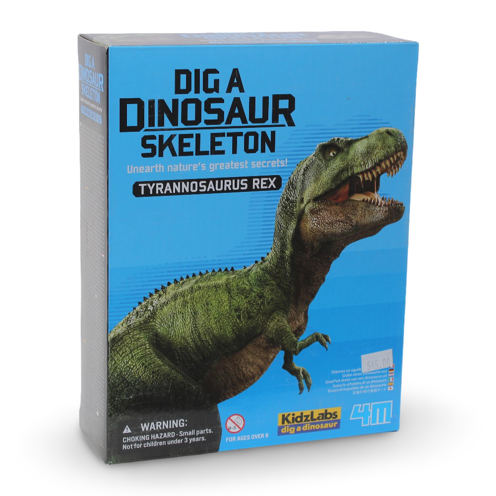 4M Dino Dig Tyrannosaurus Rex Skeleton Excavation Kit – Educational Science Toy - Toys