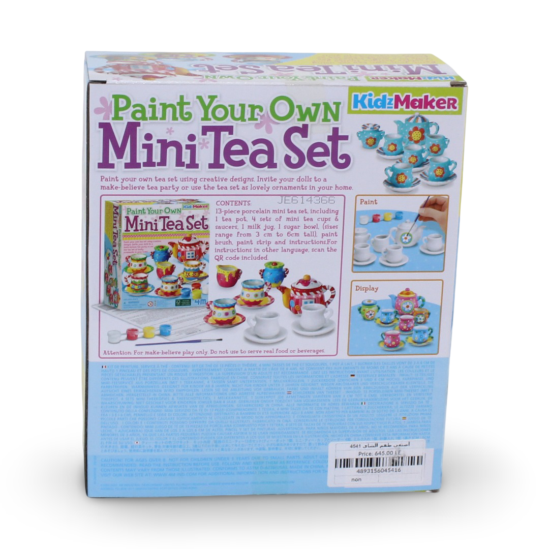 4M KidzMaker Paint Your Own Mini Tea Set