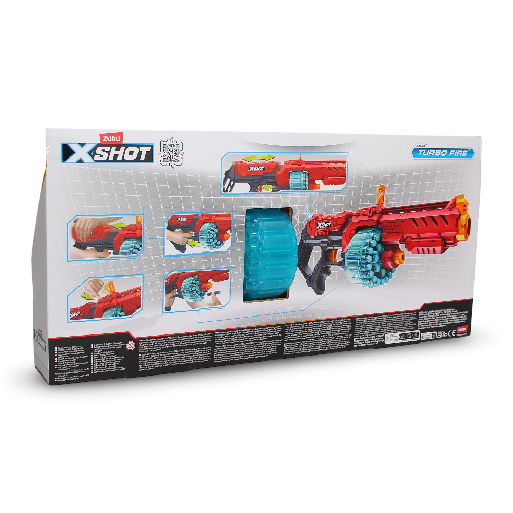 Zuru X-Shot Excel Turbo Fire Gun - 48 Darts