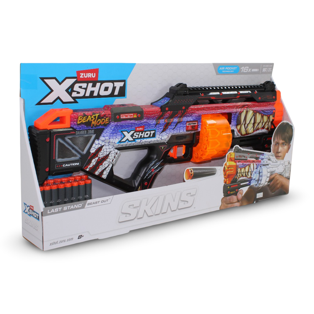 Zuru X-Shot Skins Last Stand – سبيكتر (16 سهم)