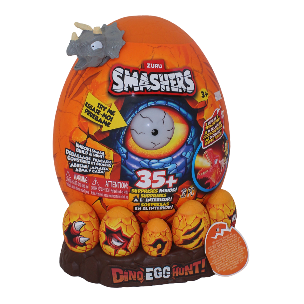Zuru Smashers Dino Egg Hunt Series 1 Epic Egg – 35+ Surprises - Assortments