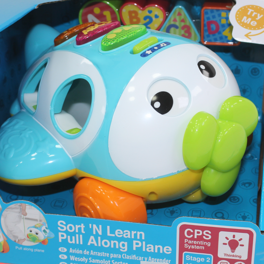 WinFun Sort 'n Learn Pull Along Plane