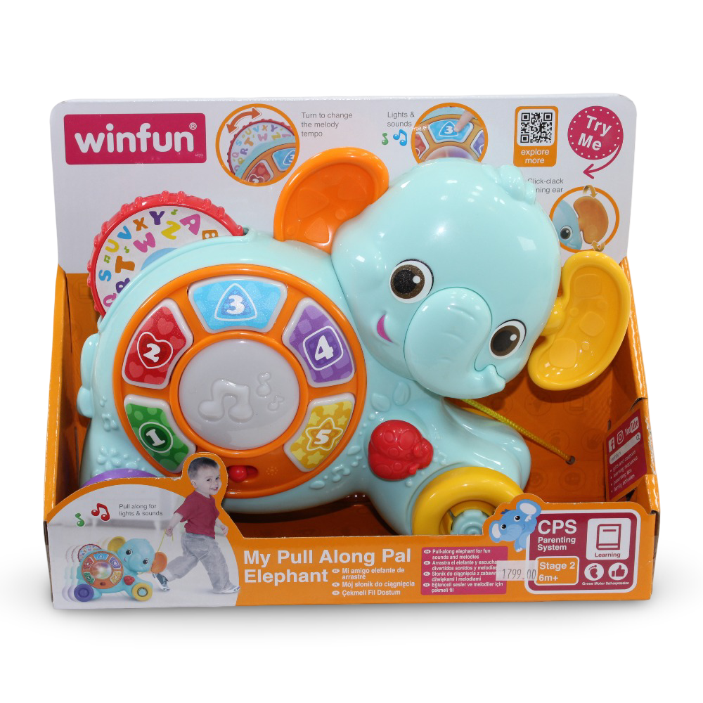 WinFun My Pull Along Pal Elephant