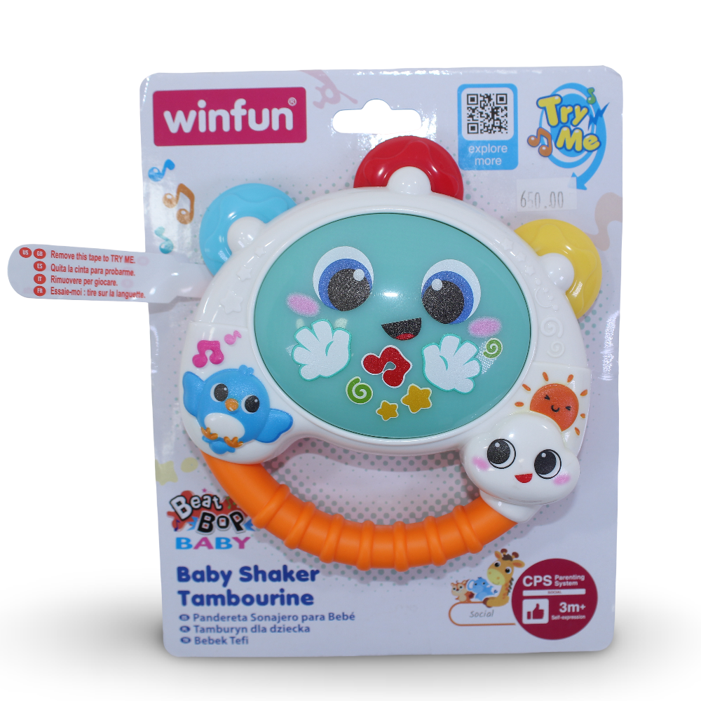 WinFun طقم رقرقة الأطفال الدف