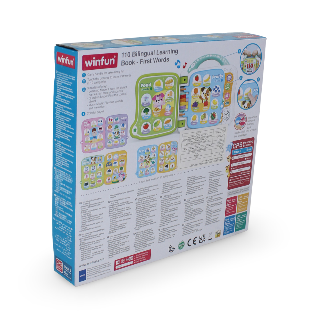 WinFun 110 Bilingual Learning Book – First Words