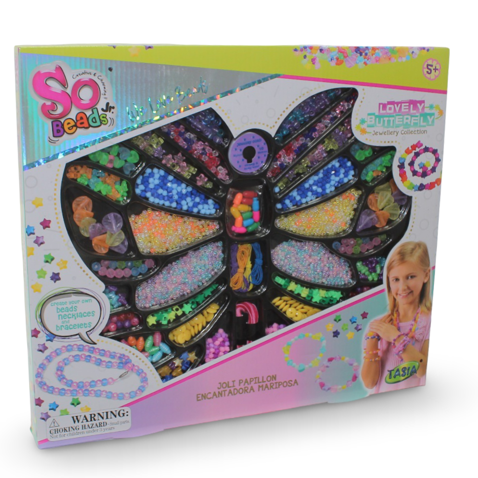 So Beads Butterfly-Shaped Jewelry Beads Creative Craft Set - Toys