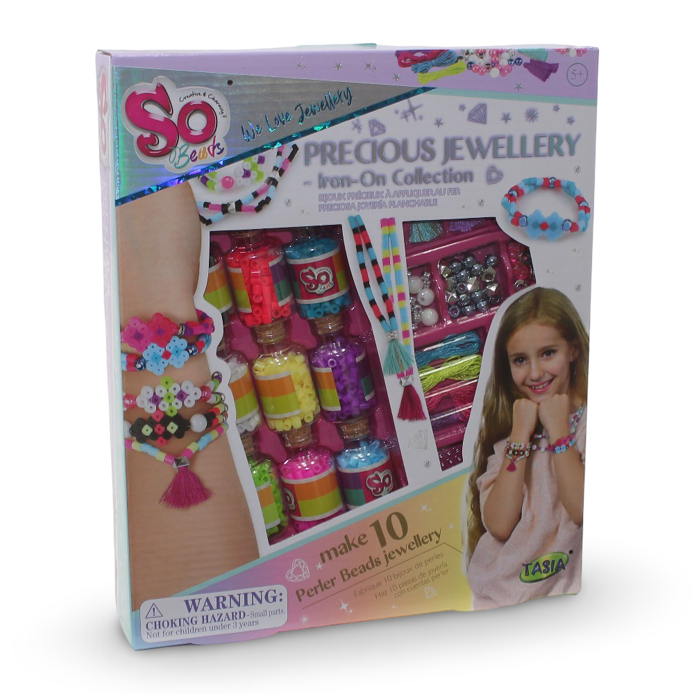 So Beads Precious Jewelry Iron-On Beads Creative Craft Set - Toys