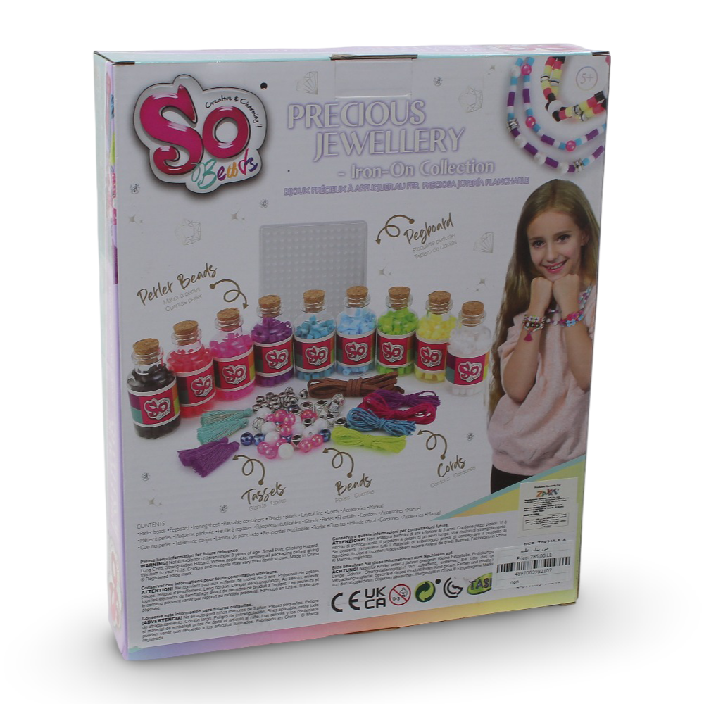 So Beads Precious Jewelry Iron-On Beads Creative Craft Set