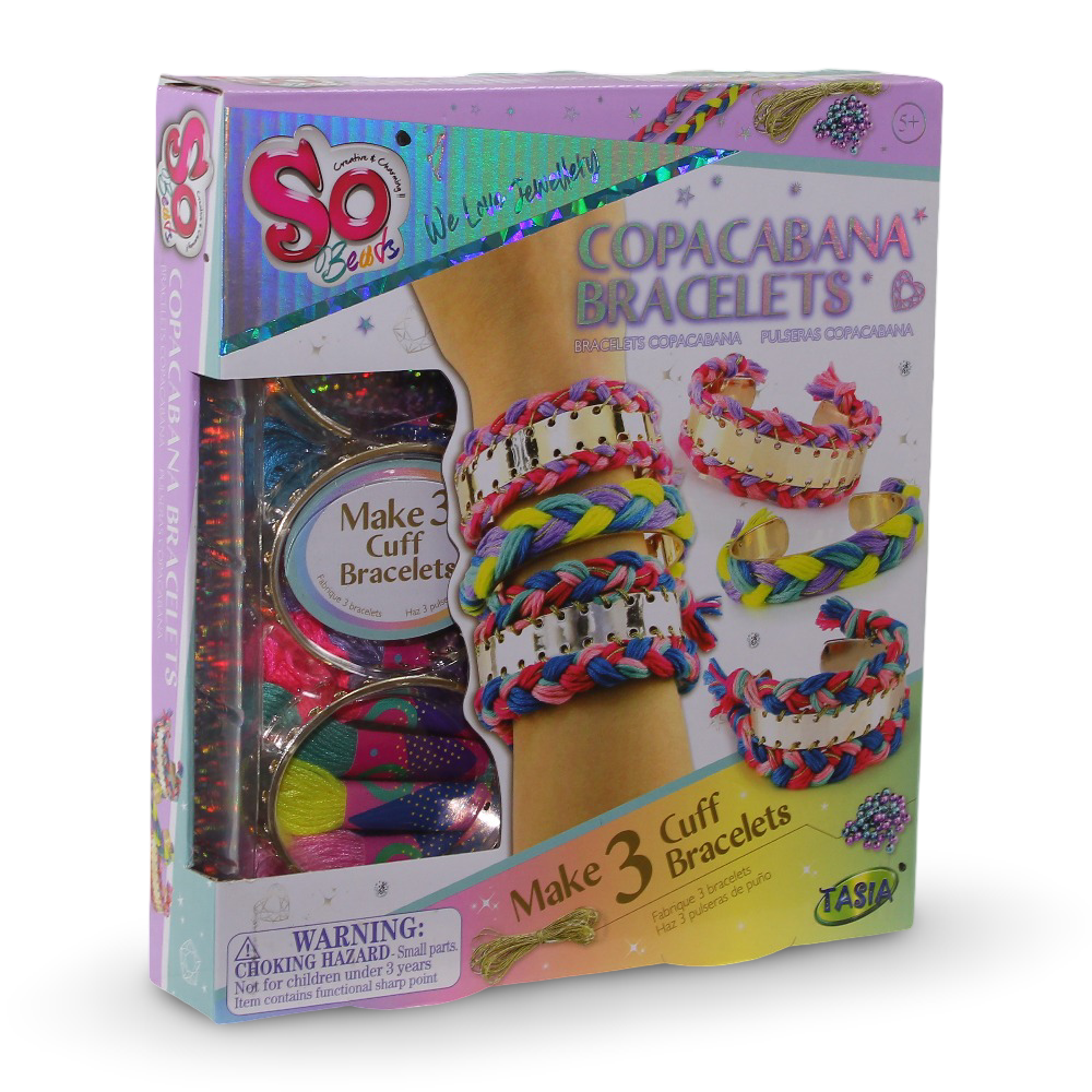 So Beads Copacabana Bracelets - Make 3 Cuff Bracelets - Toys