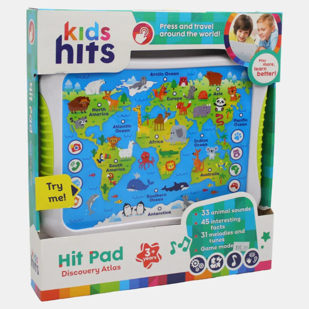 Kids Hits Hit Pad - Discovery Atlas (For Ages 3+) - Toys