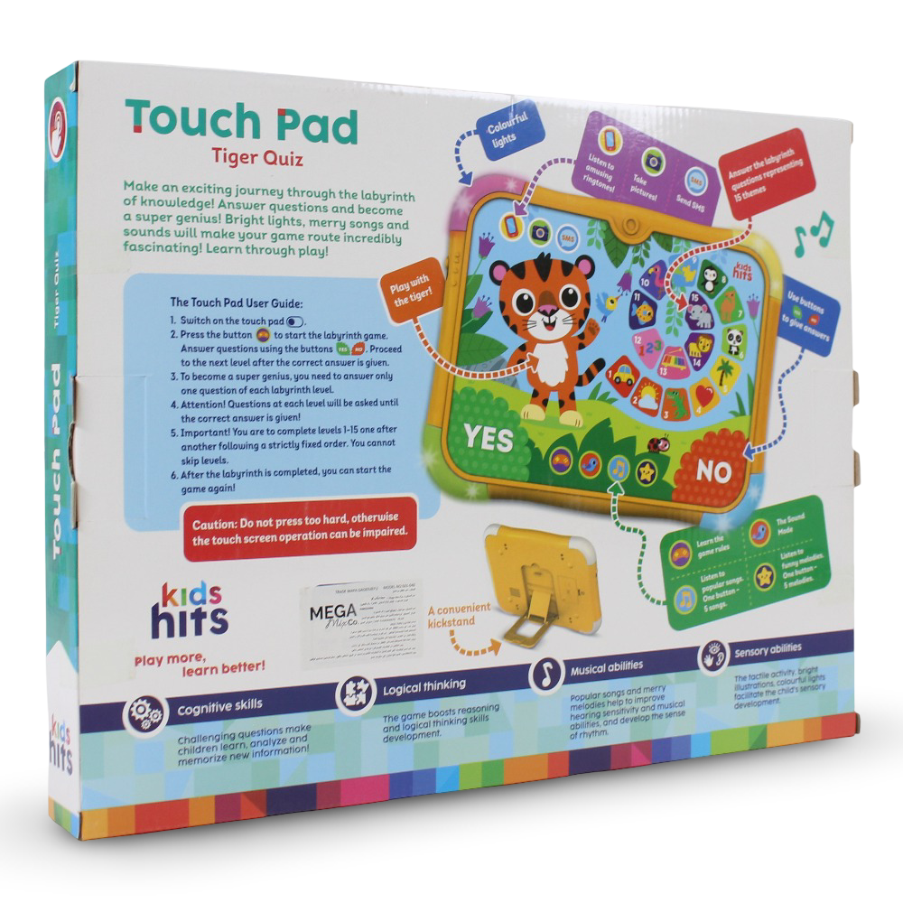 Kids Hits Tiger Quiz Touchpad – Fun & Learning in One
